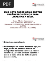 Uma nota sobre como adotar parâmetros éticos para.ppt