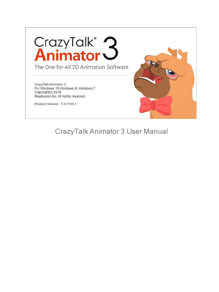 Crazytalk Animator3 Manual 3 D Computer Graphics Stereoscopy