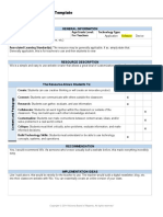 Technology Evaluation Template: General Information