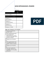 end of quarter self assessment template