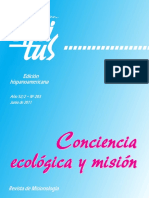 Conciencia Ecológica y Mision, Revista de Misionología, Edicion Hispanoamericana-2011