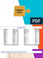 Irregular Verbs Irregular Verbs