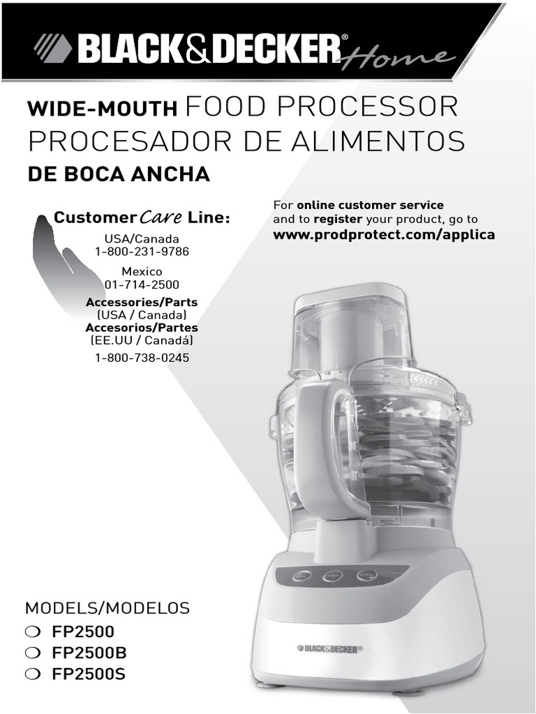 Black and Decker Fp2500 Use and Care Manual 769912 | PDF | Pesto | Pizza
