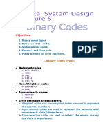 Lecture 5 Binary Codes