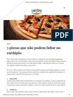 5 Pizzas Que Não Podem Faltar No Cardápio _ Blog Empório Do Lazer
