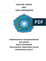 Daftar Hadir PKK