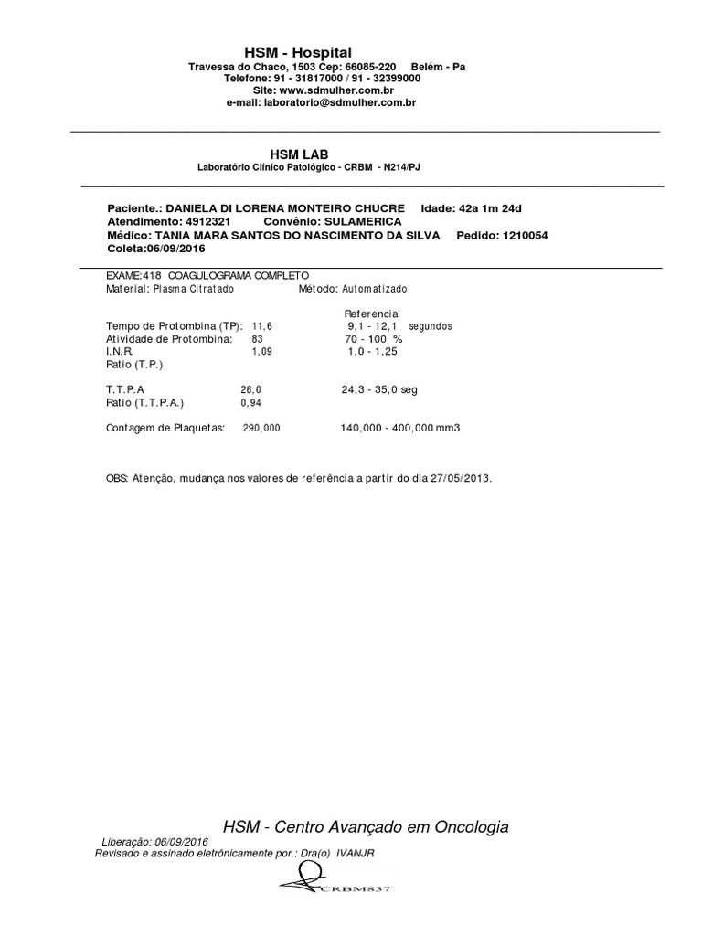 Coagulograma PDF PDF