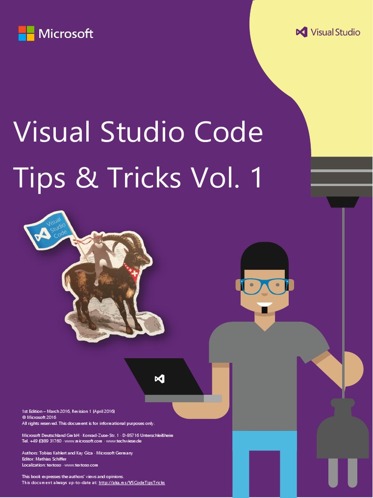 VisualStudioCode TipsAndTricks Vol.1 | PDF | Computer Keyboard | Microsoft  Visual Studio