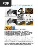 Can Fonny' Fix Faulty Governance