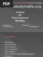 Civil Noise Control of Buildings