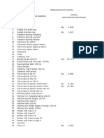 Perbandingan Harga