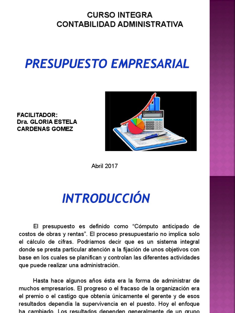 Guía para Elaborar un Presupuesto Empresarial | PDF | Presupuesto ...