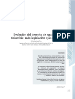 Evolución Del Derecho de Aguas en Colombia, Más Legislación Que Eficacia PDF