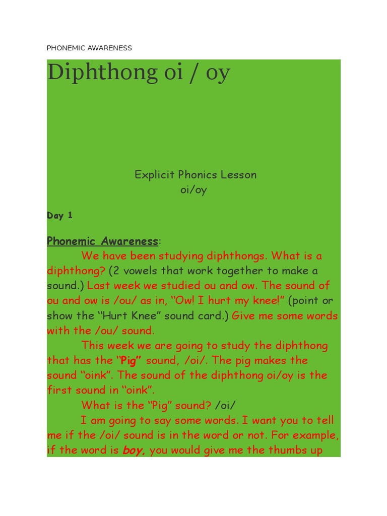 Phonemic Awareness Notes | PDF | Phoneme | Ellipsis