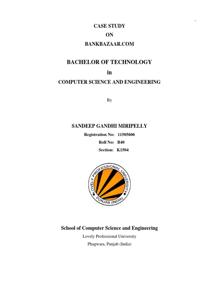 Case Study Bankbazaar Pdf Database Transaction User Computing
