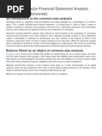 Common Size Analys3es