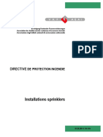 Sprinkler - Directive Protection Civile Swiss