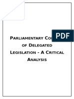 Download Parliamentary Control of Delegated Legislation - A Critical Analysis by BannaHukum SN346735479 doc pdf