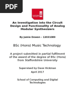 Uit Design and Functionality of Analog Modular Synthesizers