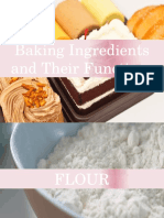 Baking Ingredients: Flour, Shortening, Sugar, Leaveners, Liquids, Eggs, and Flavorings