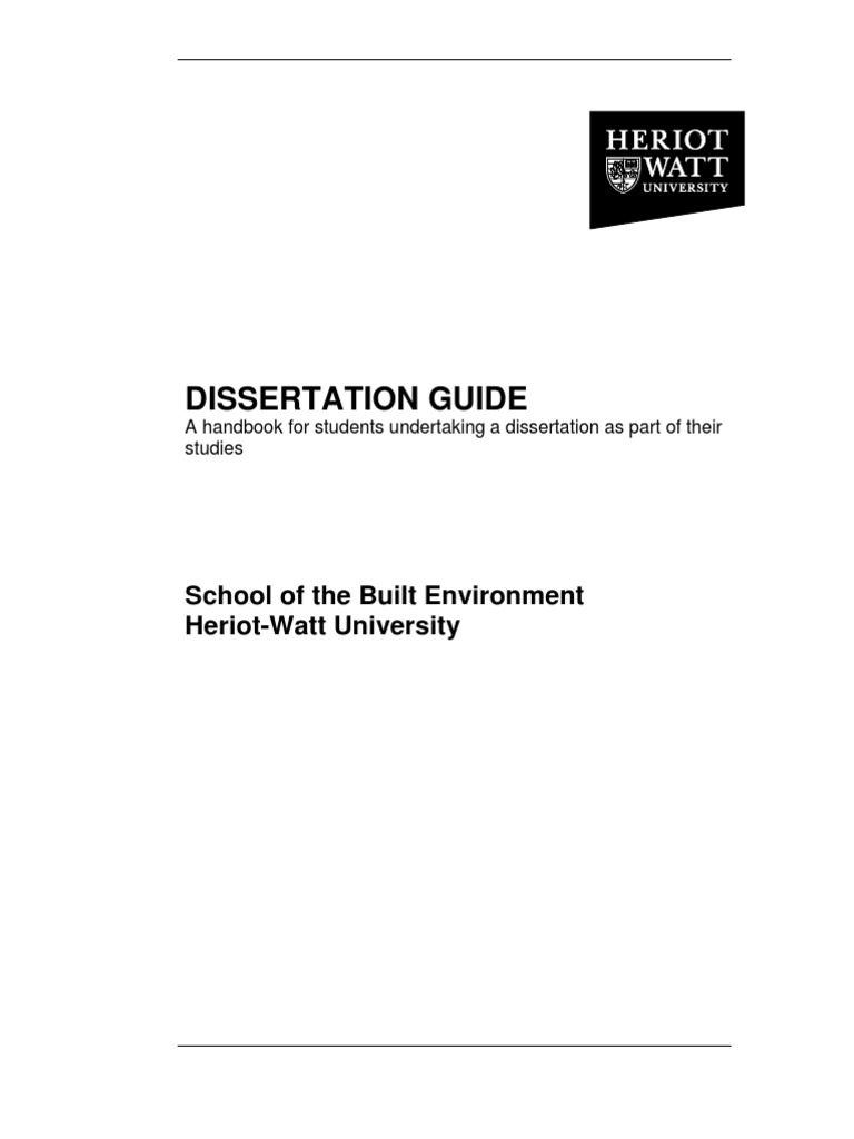 thesis submission heriot watt