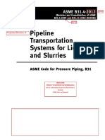 ASME B31.4 Pipeline Transportation Systems