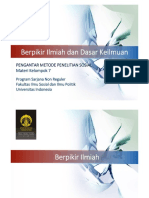 Pertemuan 2 - PMPS Berpikir Ilmiah