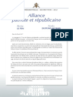 L'accord Entre Marine Le Pen Et Nicolas Dupont-Aignan
