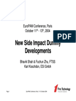New Side Impact Dummy Developments