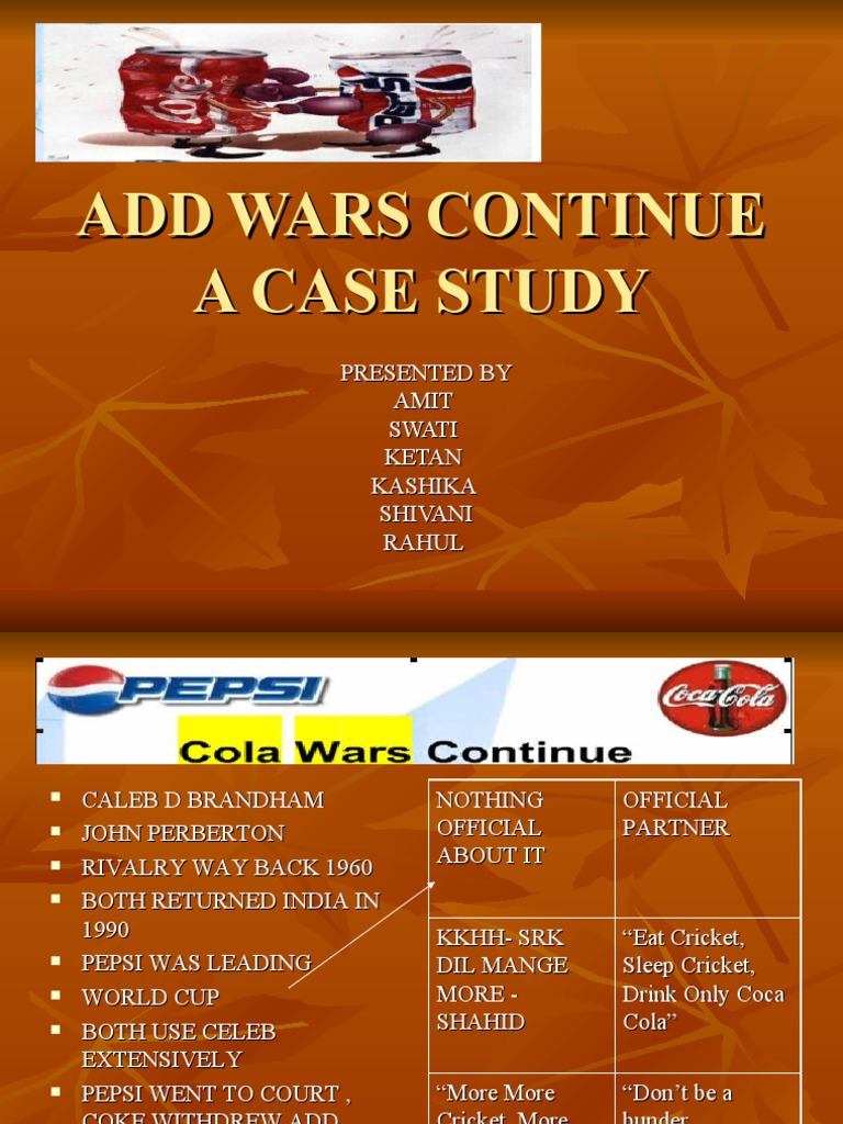 Pepsi vs Coke: Ad Wars Case Study | PDF