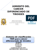 Medicina III - Cáncer de Tiroides