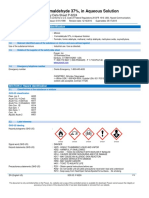 37 Percent Formaldehyde Aqueous Solution Mixture of Hcho Ch3oh and h2o Sds p6224