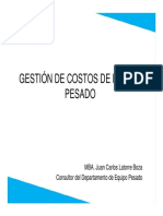 02 Gestión de Costos de Mantenimiento de Equipo Pesado - Costo Global de Mantenimiento