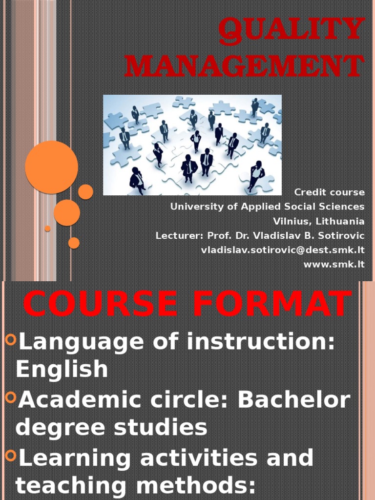 Course Format Quality Management | PDF