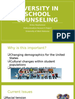 Diversity in School Counseling