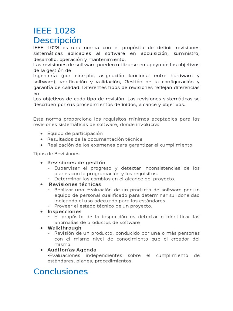 Ieee 1028 | PDF