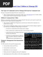 Using IIS Command