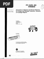 Generation of Spectra & Stress Histories for F&DT Analysis of Fuselage Repairs-Broek