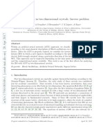 Bloch Oscillations in Two-Dimensional Crystals: Inverse Problem