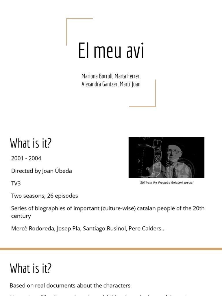 El Meu Avi PDF Television Catalonia