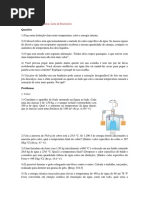 Lista de Exercicios - 1a Lei Da Temodinamica