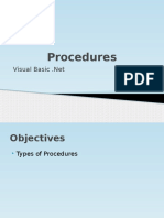 1 Procedures