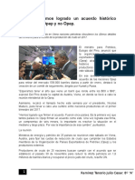 Del Pino: Hemos Logrado Un Acuerdo Histórico Entre Países Opep y No Opep.