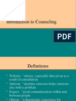 Introduction to Counselling