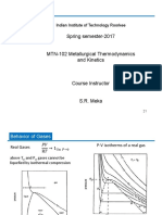 Lecture on Behavior of Gases