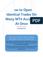 How To Open Identical Trades On Many MT4 Accounts at Once