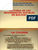 Historia Movimientos Sociales Bolivia 