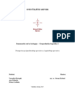 Transportacija Špediterskog Operatera U Logističkog Operatera