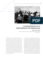 Alfonso Torres La Interpretación en La Sistematización de Experiencias (1)