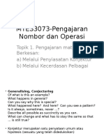 Penyiasatan Konjektur Dan Kecrdasan Pelbagai